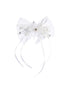 Girls Medium Organza Bow (6 PCS)